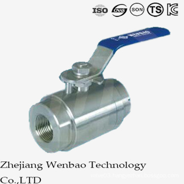 2PC High Pressure Forging Floating Ball Valve with Manual Handle